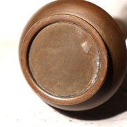 Vintage Japanese Bronze Vase Shoryu Red Patina Spots with Wooden Box BV2185