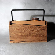 Japanese Wooden Tabako-bon Smoking Set Taimadera Temple Reclaimed Wood WO63817