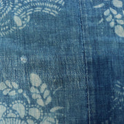Antique Japanese Boro Indigo Cotton Cloth Katazome Phoenix Motif Futon Cover7