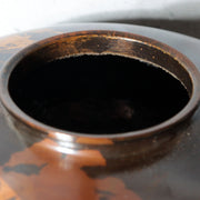 Japanese Takaoka Bronze Vase Seiho Gold Splash Pattern BV7829