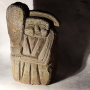 Japanese Antique Stone Statue TanoKami Rice Field God Garden Idol 14kg SDB1381