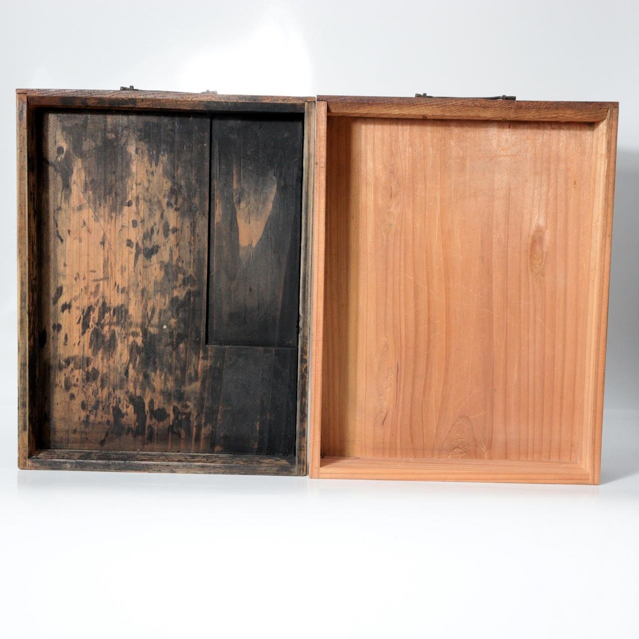 Taisho Showa Japanese Tamamoku Wood Small Chest Ko-dansu Inkstone Drawer WO63014