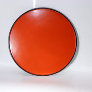Vintage Aizu Lacquer Round Wooden Serving Tray Plates Red Black Set of 2 Japanes3
