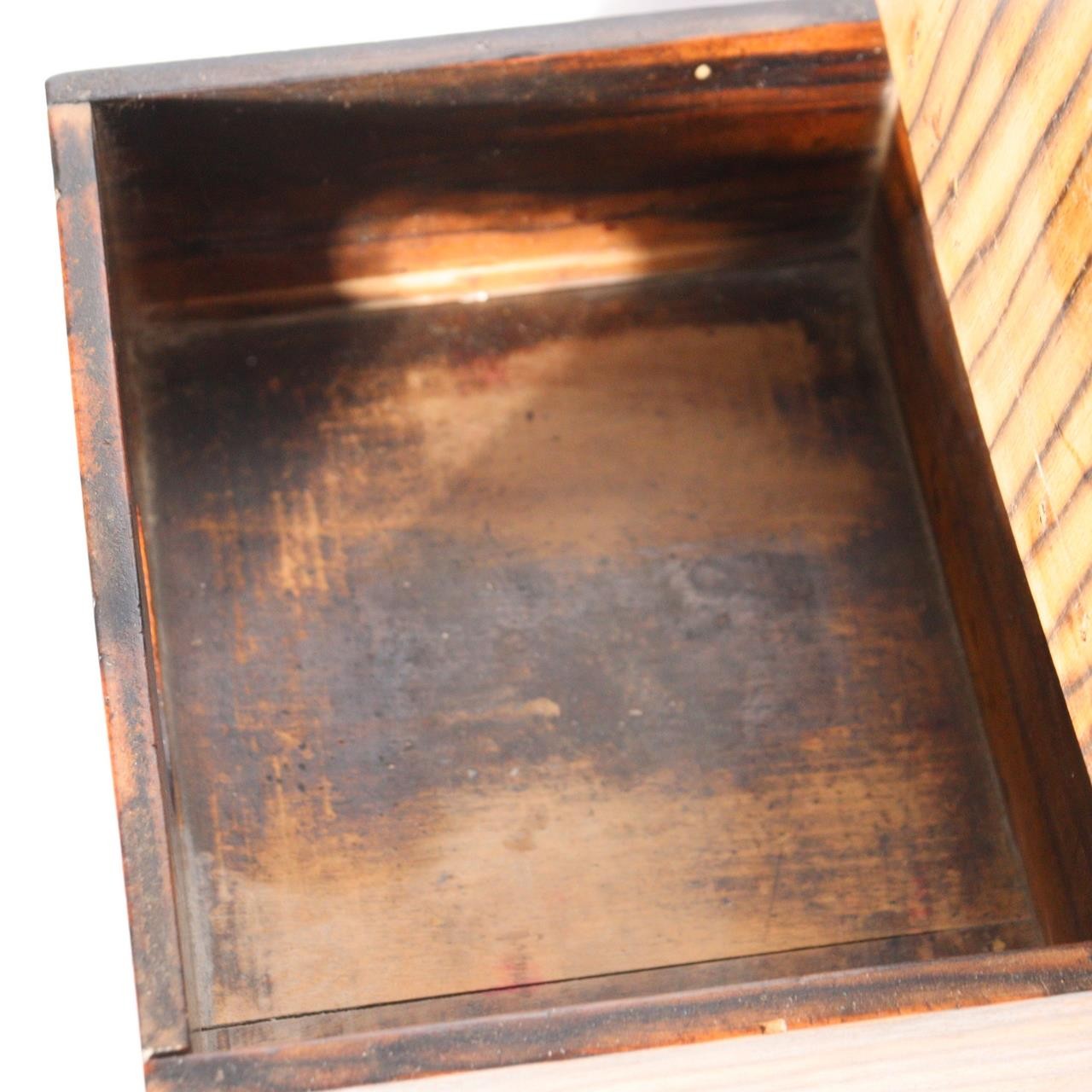 Vintage Japanese Small Cabinet Drawer Kurogaki Black Persimmon Style Wood Box12