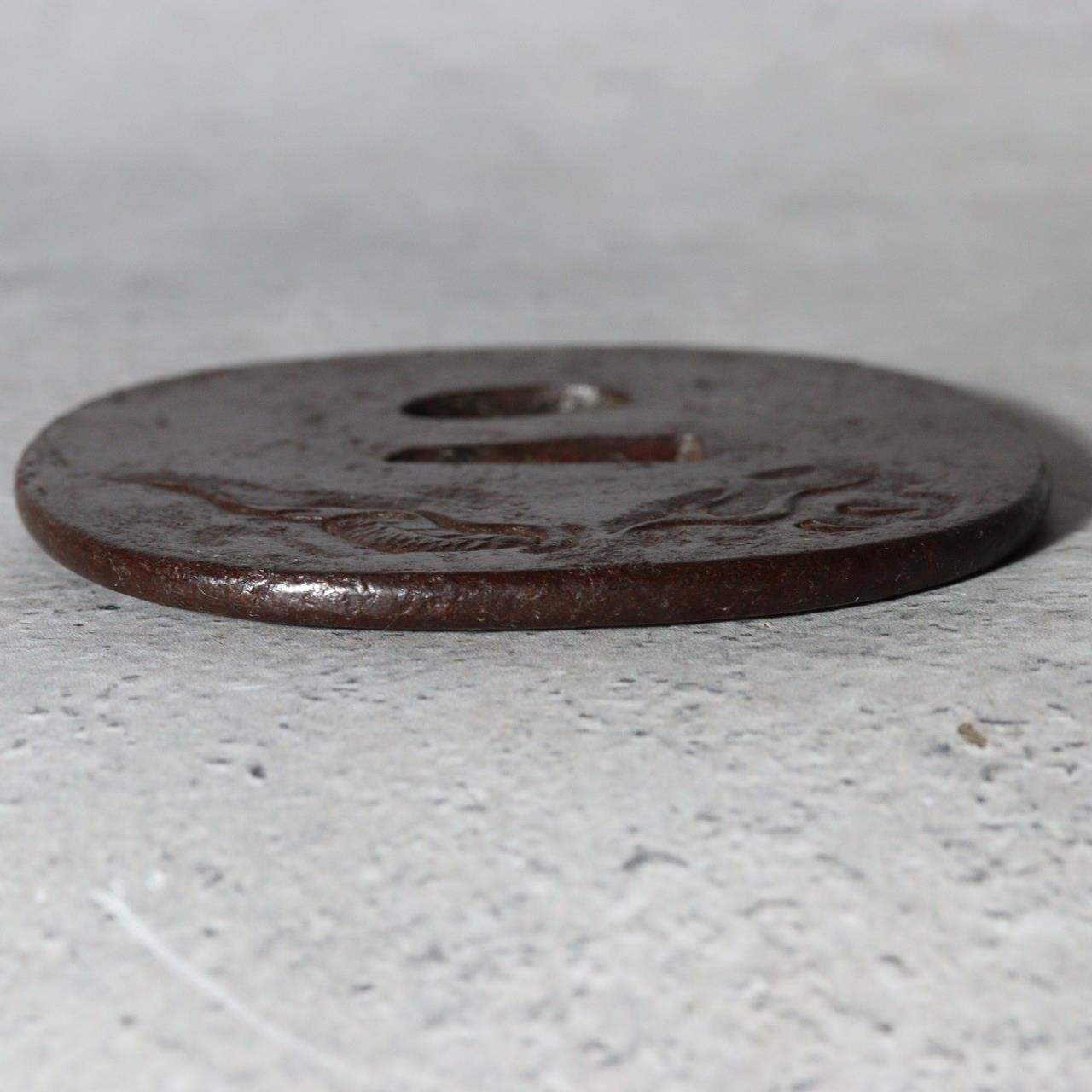 High-Class Antique Japanese Samurai Sword Tsuba Satsuma School Dragon Gold Inlay12