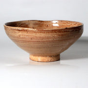 Antique Meiji Japanese Hagi Ware Pottery Matcha Tea Bowl Modern Box PCP3131