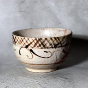 Japanese Antique E-Seto Tea Bowl Seto-Mino Ware End Edo Period Kintsugi Repair3