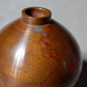 Japanese Yamagata Cast Bronze Mini Flower Vase Yoshihisa Hasegawa Ichirinzashi7