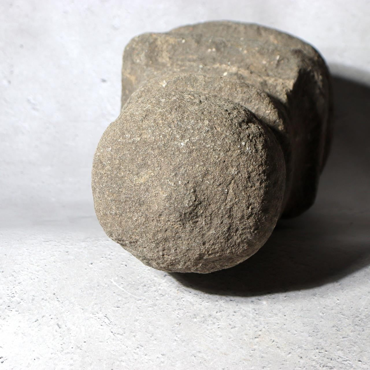Antique Japanese Stone Gorinto Five-Element Pagoda Edo Period Maritime Shells11