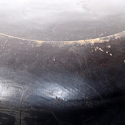Antique Japanese Aizu Lacquer Round Oval Wooden Serving Tray Warped WO6089