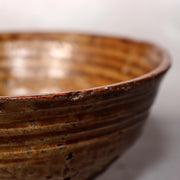 Antique Japanese Tanba Ware Tea Bowl Edo Period Wabi Sabi Mitate Chawan Amber12