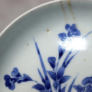 Antique Japanese KoImari Porcelain Dish Flower Cart 17th C. Edo Repair IP1289