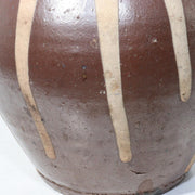 Japanese Antique Tanba ware Jar Vase Pottery PV14516