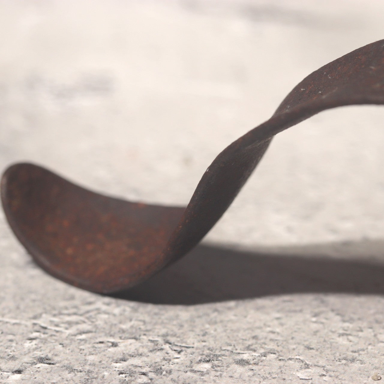 Japanese Antique Candle Stand Teshoku Iron Copper Narcissus Flower Rustic BV7176