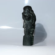 Vintage Japanese Cast Bronze Snow Country Folk Figure Ornament Patina BOSa464