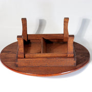 Vintage Japanese Wooden Miniature Chabudai Round Table Display Stand 11.6inch9