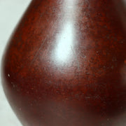 Vintage Japanese Bronze Bud Vase Long Neck Reddish Brown Patina Ikebana Zen BV729