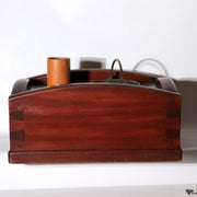 Antique Japanese Zelkova Wood Tabako bon Smoking Box Large WO6221