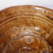 Antique Japanese Tanba Ware Tea Bowl Edo Period Wabi Sabi Mitate Chawan Amber6