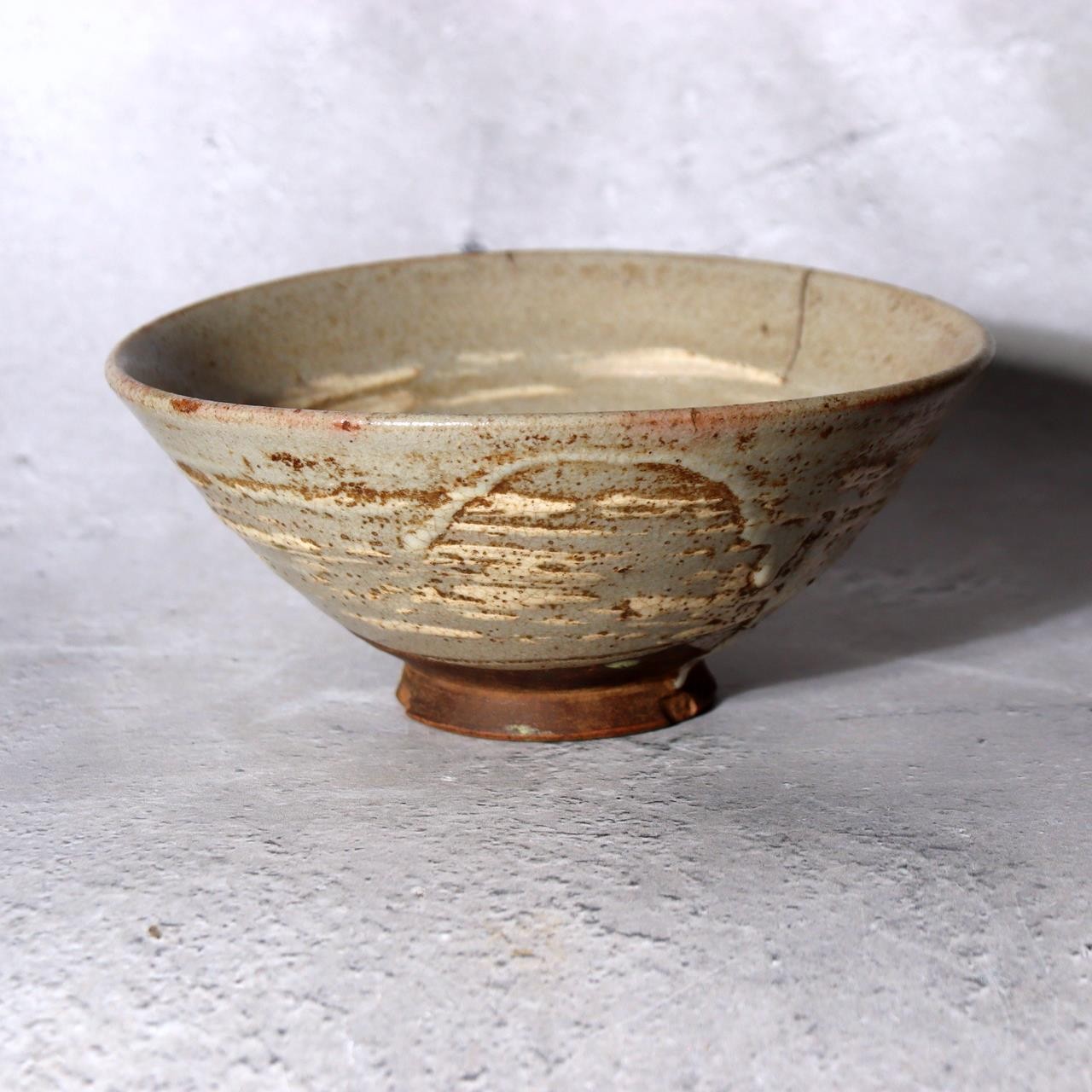 Antique Joseon Dynasty HakeMishima Natsuchawan Summer Tea Bowl  Original Box13