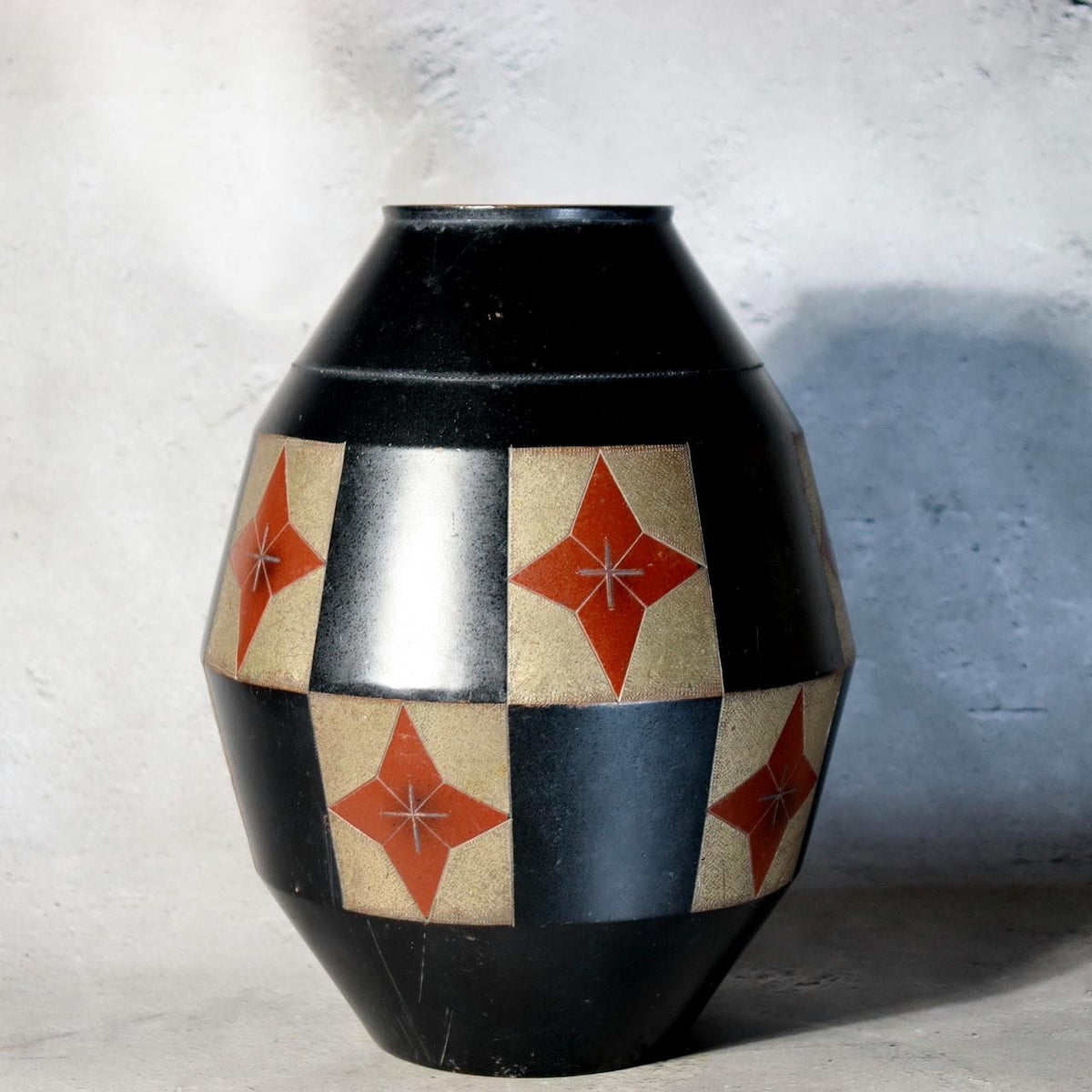 Vintage Japanese Bronze Vase Hozan Silver Inlay Kikyo Bellflower Motif0