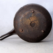 Japanese Antique Cast Iron Choshi Sake Kettles Set of 2 Kamon Inscription8
