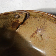 Unique Modern Japanese Studio Pottery Henkei Chawan Rivet-Like Tea Bowl 170g13