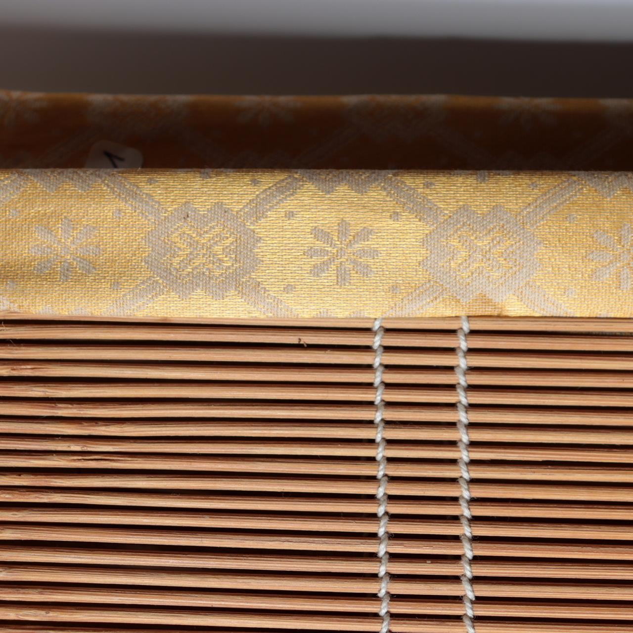Japanese Vintage Woven Bamboo Ozashiki Sudare Misu Blinds Set of 2 VG42316