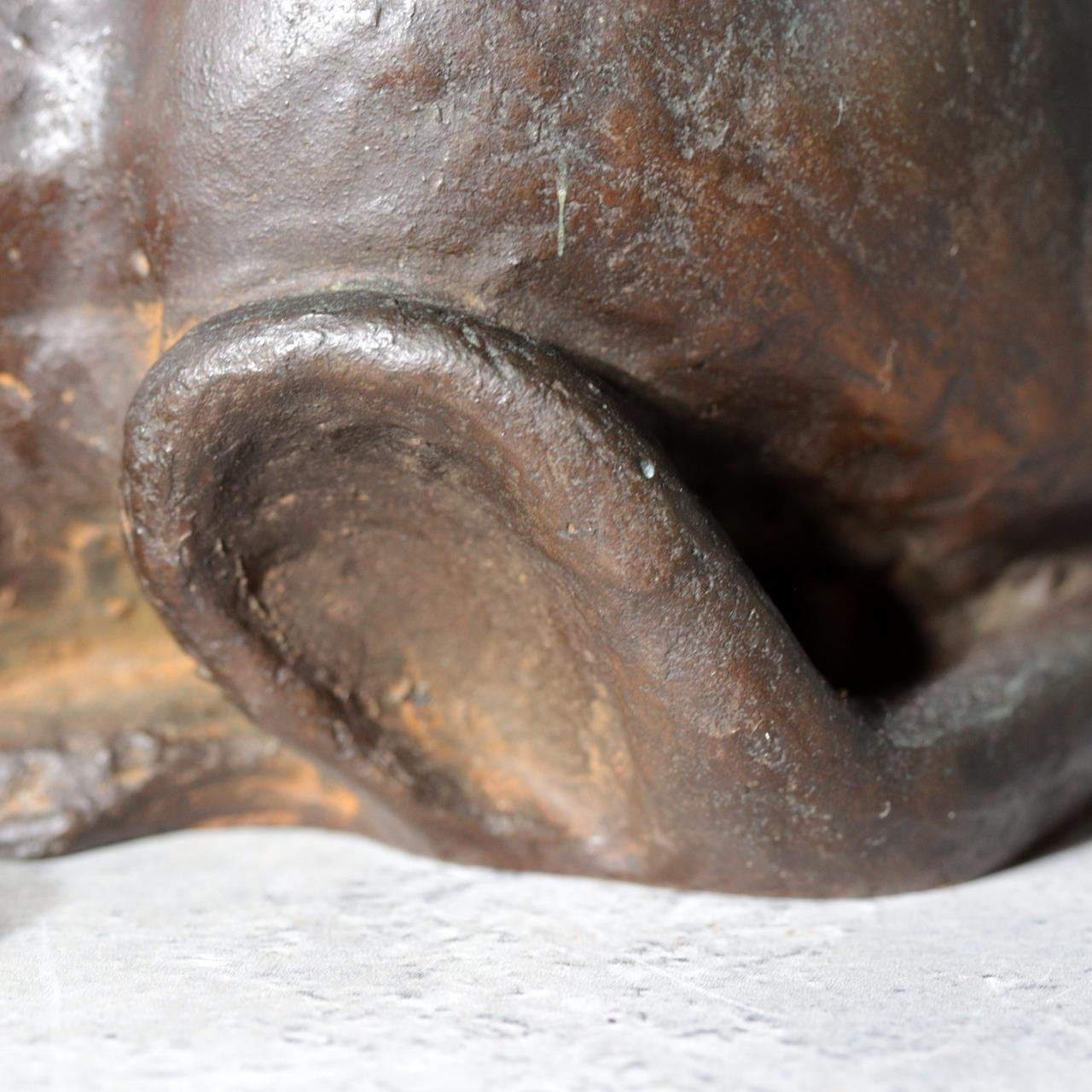 Vintage Japanese Cast Bronze Rat Figurine by Hansan Zodiac Ornament18