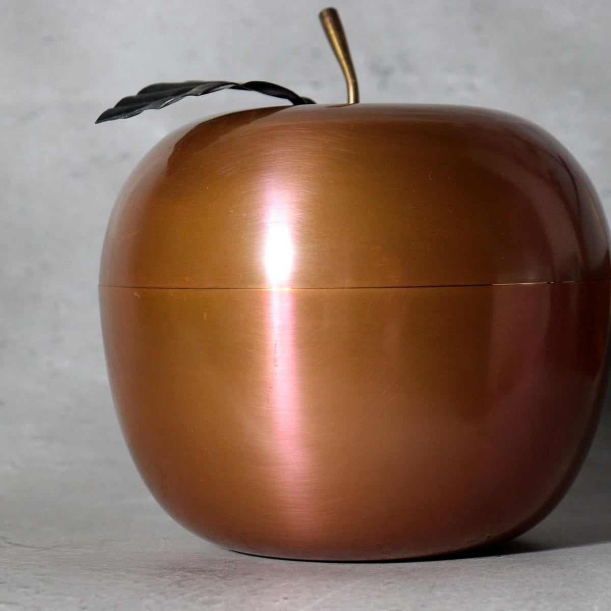 Vintage Japanese Pure Copper Apple Kashiki Candy Bowl Eijundo Tomobak14