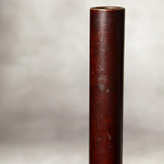 Vintage Japanese Bronze Bud Vase Long Neck Reddish Brown Patina Ikebana Zen BV725
