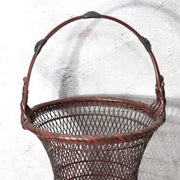 Japanese Woven Bamboo Flower Basket Chikusen Hanakago WO61510