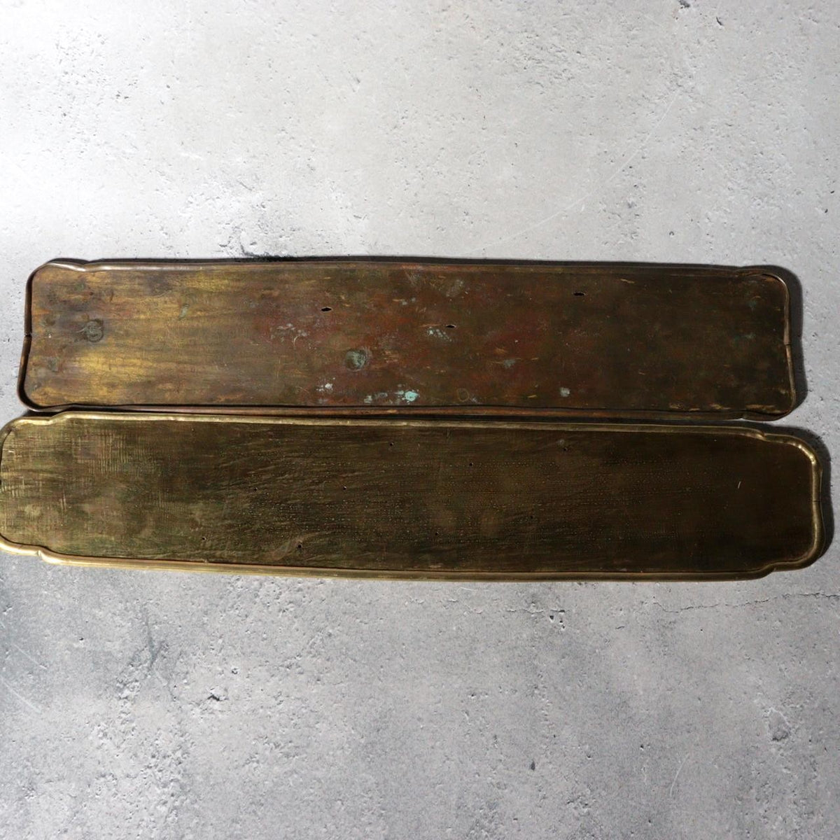 Antique Japanese Ohaguro Utensil Set – Brass Kanewatashi Traditional Teeth Blac16