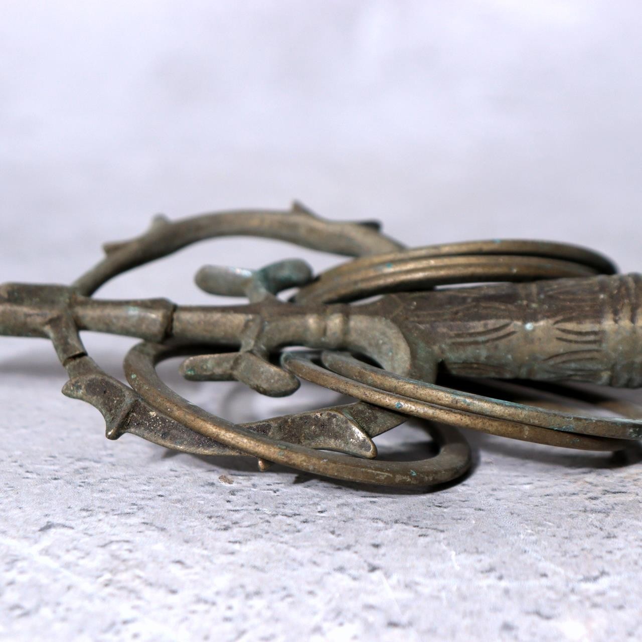 Japanese Shakujo Khakkhara Buddhist Monk's Staff Esoteric Ritual Implement BT25212