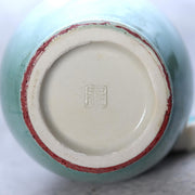 Stunning Japanese Peacock Glaze Vase by Masahide Matsuyama - Signed Tomobako12
