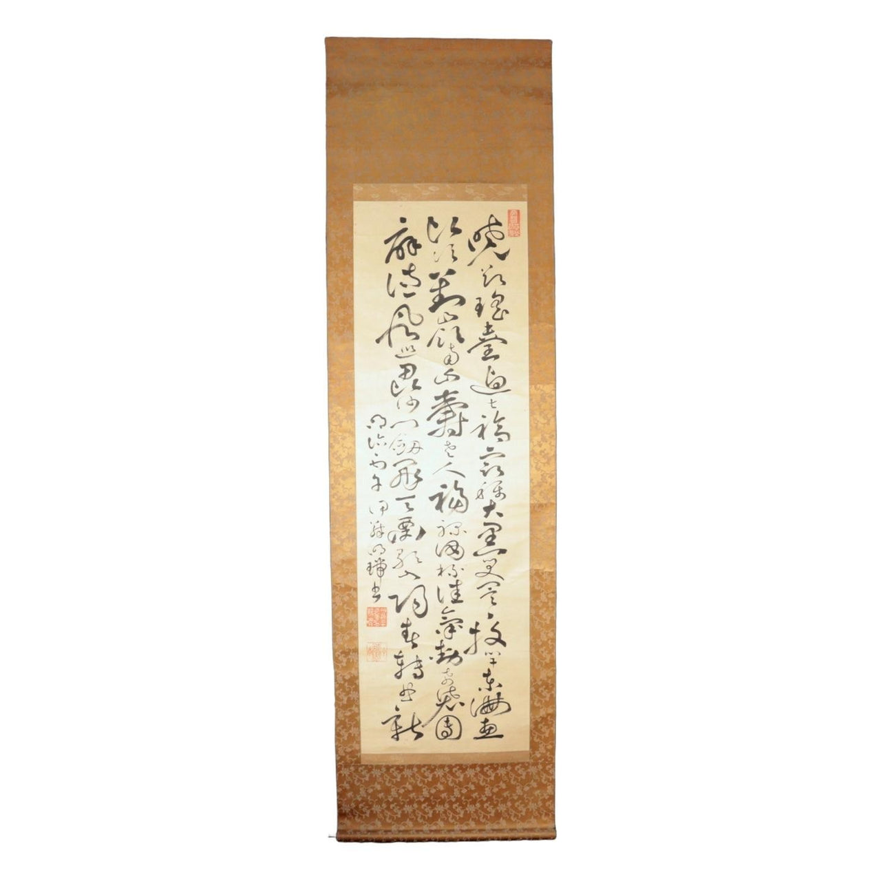 Meiji Period Japanese Calligraphy Hanging Scroll Kakejiku Unknown Artist ASO4621