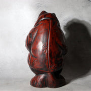 Vintage Japanese Ceramic Tanuki Okimono Tokoname Ware Beckoning Pose PCP3143