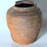 Antique Tokoname Tsubo Jar Muromachi Momoyama Ubakuchi Kiln Mark Wabi Sabi Japan15