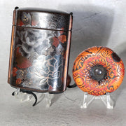 Antique Late Edo Maki-e Inro with Manju Netsuke and Ojime – BOSa751