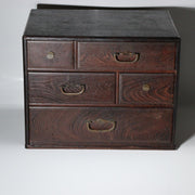 Japanese Mulberry Wood Ko-Hikidashi Small Chest Hidden Secret Compartment 37cm16