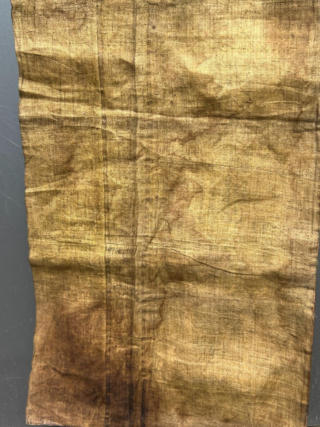 Antique 19th 20th C. Japanese Kinran Brocade Buddhist Textile Temple Banner Boro17