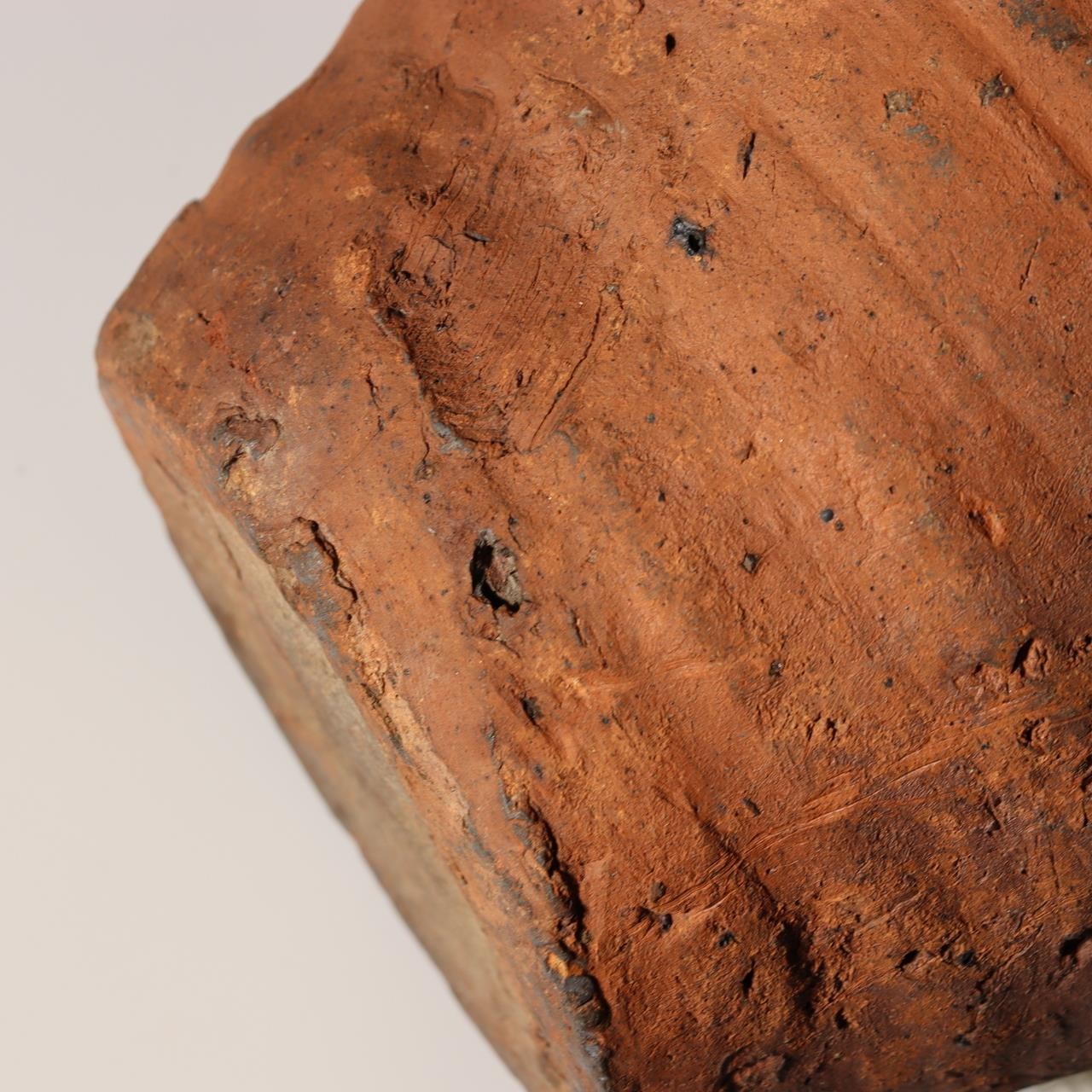 Antique Tokoname Tsubo Jar Muromachi Momoyama Ubakuchi Kiln Mark Wabi Sabi Japan8