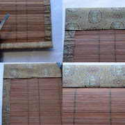 Japanese Bamboo Misu Sudare Blinds Set of 4 Engraved Hooks Box3