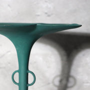 Japanese Bronze Flower Vase Ikenobo Kikyo Ichimonji Yoshiyuki Green15
