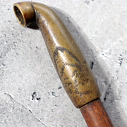 Meiji Period Japanese Kiseru Bamboo Smoking Pipe Dragon Relief WO6403