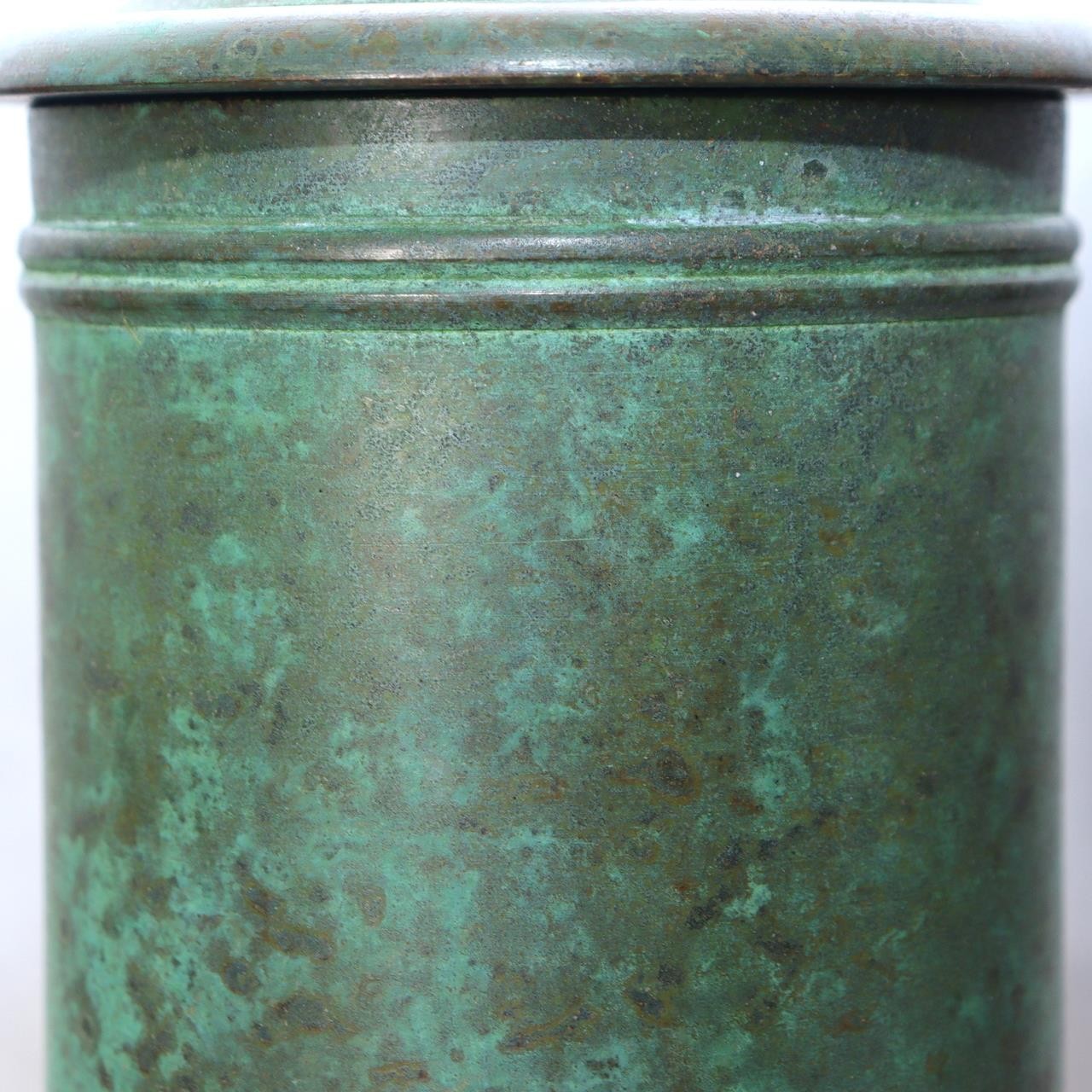 Japanese Kotou Bronze Vase Kurose Soko Buddhist Kyozutsu Sutra Container BV75310
