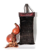 Antique Japanese Edo Matchlock Powder Flask with Gourd Hinawaju Accessory WO6742
