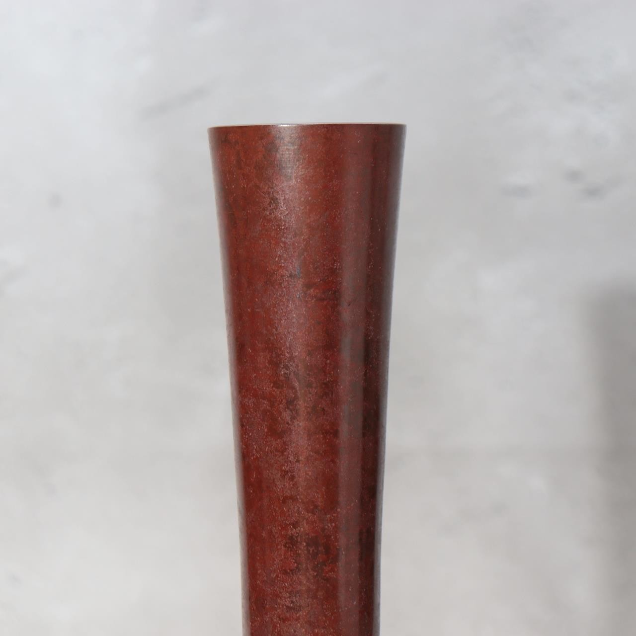 Japanese Cast Bronze Flower Vase Yasumi Nakajima Suehiro Tsurukubi Ikebana9