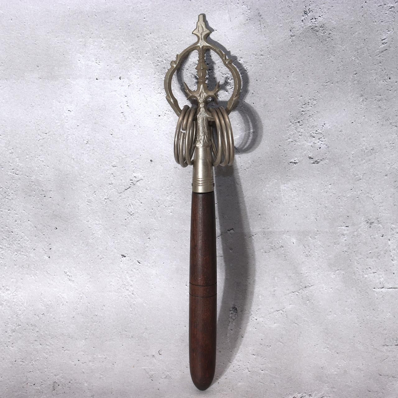 Japanese Handheld Shakujo - Buddhist Monk Staff 6-Rings Pilgrimage BT2450