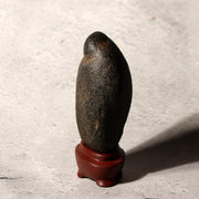 Japanese Suiseki Viewing Stone Genkai Jizo Buddha Figure 1976 Signed Daiza SS22310